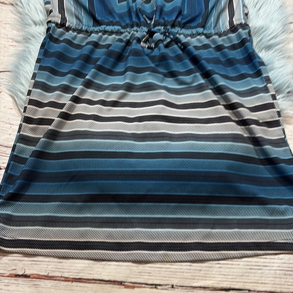 Prana Lindy Striped Blue Shift Dress sz S - Picture 6 of 9
